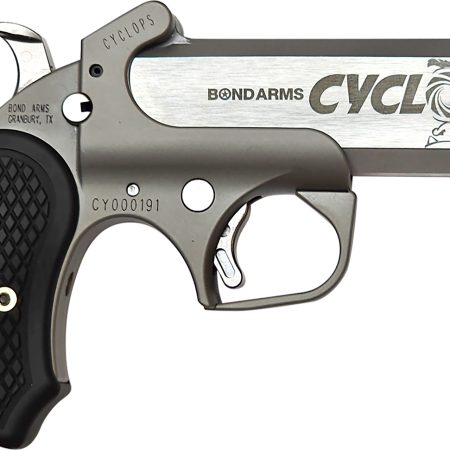 Bond Arms BACY Cyclops  45-70 Gov 1rd Shot 4.25" Stainless Stainless Steel Barrel Matte Stainless Black Extended B6 Resin Grips