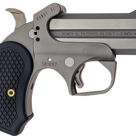 Bond Arms BARWXL Rowdy XL  45 Colt (LC) .410 2rd Shot 3.50" Matte Stainless Steel Frame Black Extended B6 Resin Grips
