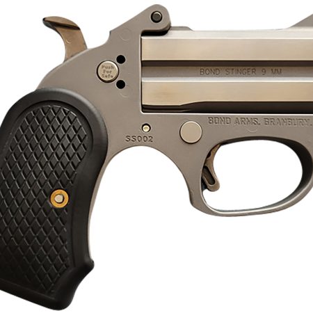 Bond Arms BAHB Honey B  22 LR 2rd Shot 3" Matte Stainless Steel Frame Black Extended B6 Resin Grips