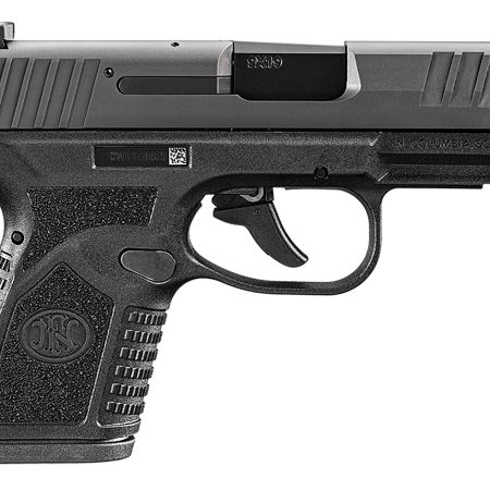 FN 66101412 Reflex  Micro-Compact Frame 9mm Luger 10+1, 3.30" Black Target Crown Steel Barrel, Black PVD Serrated Steel Slide & Polymer Frame w/Picatinny Rail, Ambidextrous