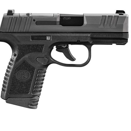 FN 66101414 Reflex MRD Micro-Compact Frame 9mm Luger 10+1, 3.30" Black Target Crown Steel Barrel, Black PVD Optic Ready/Serrated Steel Slide & Polymer Frame w/Picatinny Rail, Ambidextrous