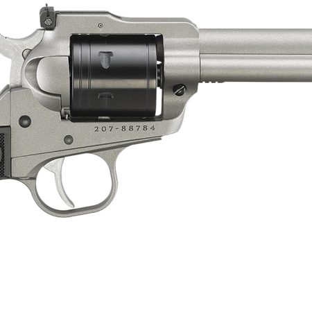 Ruger 2033 Super Wrangler  22 LR/22 WMR 6 Shot 5.50" Silver Cerakote Steel Barrel & Frame, Black Cylinder, Black Checkered Polymer Grip, Transfer Bar Safety, Exposed Hammer