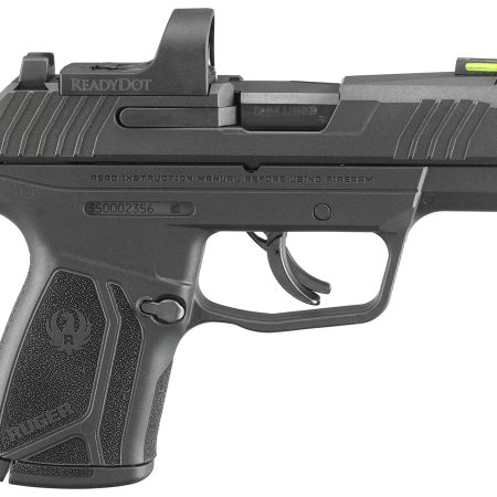 Ruger 3515 Max-9 w/ReadyDot Sight Compact 9mm Luger 10+1/ 12+1 3.20" Black Oxide Steel Barrel & Serrated Slide, Black Polymer Frame, Black Nylon Grips Features ReadyDot Micro Reflex Sight