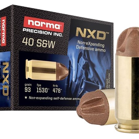 Norma Ammunition 611440020 Self Defense NXD 40S&W 93gr 20 Per Box/10 Case