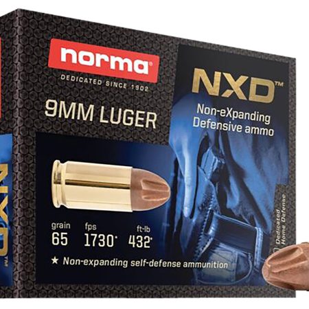 Norma Ammunition 611140020 Self Defense NXD 9mmLuger 65gr 20 Per Box/10 Case