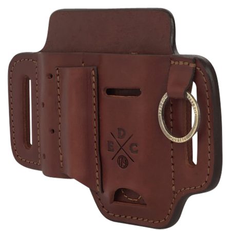 1791 Gunleather STESSFCHNA EDC Standard Easy Slide OWB Chestnut Leather Belt Slide Ambidextrous