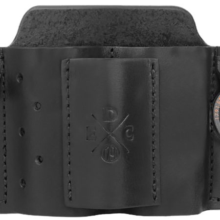 1791 Gunleather MNESMFBLKA EDC Mini Easy Slide OWB Black Leather Belt Slide Ambidextrous