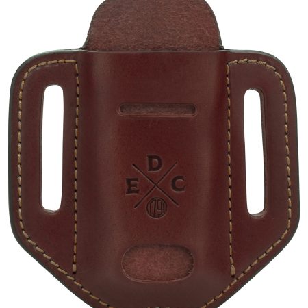 1791 Gunleather HDESSLCHNA EDC Heavy Duty Easy Slide Solo OWB Chestnut Leather Belt Slide Ambidextrous