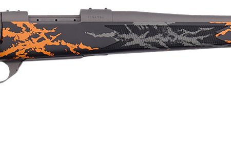 Weatherby VYH65CMR2B Vanguard Compact Hunter 6.5 Creedmoor 4+1 20", Tungsten Gray Barrel/Rec, Black w/Gray & Orange Sponge Accents Monte Carlo Stock, Accubrake Muzzle Brake
