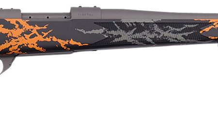Weatherby VYH7M8RR2B Vanguard Compact Hunter 7mm-08 Rem 5+1 20", Tungsten Gray Barrel/Rec, Black w/Gray & Orange Sponge Accents Monte Carlo Stock, Accubrake Muzzle Brake