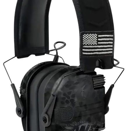 Walker's GWPRSEMPATKPT Razor Patriot Slim Muff 23 dB Over the Head Kryptek Highlander/Black Polymer