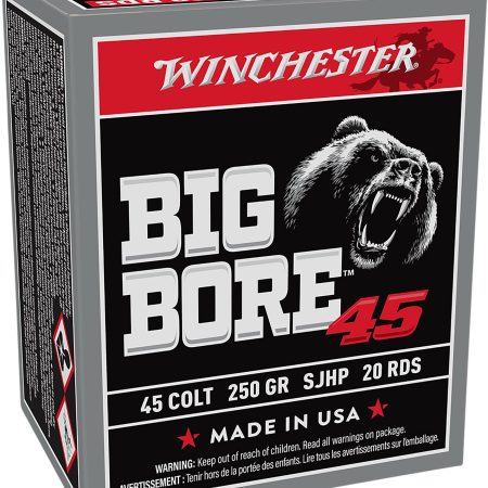 Winchester Ammo X45CBB Big Bore  45Colt 250gr Semi Jacketed Hollow Point 20 Per Box/10 Case
