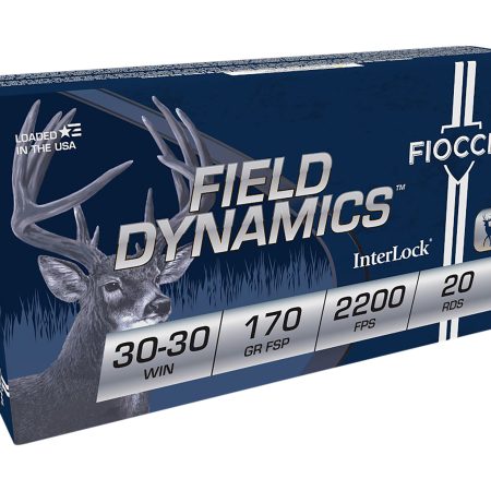 Fiocchi 3030C Field Dynamics InterLock 30-30Win 170gr Flat Soft Point 20 Per Box/10 Case