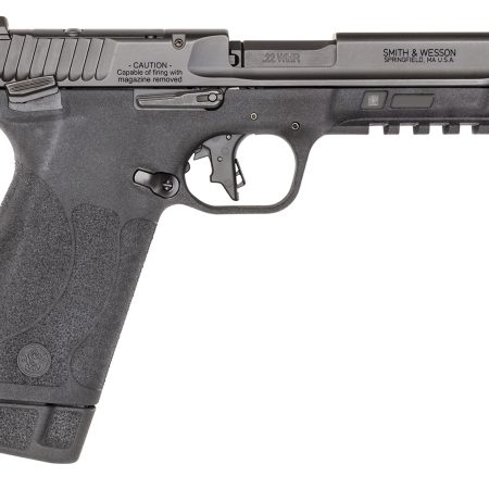 Smith & Wesson 13433 M&P 22 Magnum  22 WMR 30+1 (2) 4.35" Tempo Barrel System, Black, Polymer Frame with Pic. Rail, Optic Cut Slide, Fiber Optic Sight, Flat Faced Trigger, Ambi Controls
