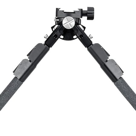 Mdt Sporting Goods Inc 106293BLK CKYE-POD Gen 2 Double Pull, Black Aluminum, 9"-18.50", 360 Degrees Pan, Spiked Feet, Integrated Barricade Stop, Fits ARCA/Picatinny/RRS Dovetail Rails