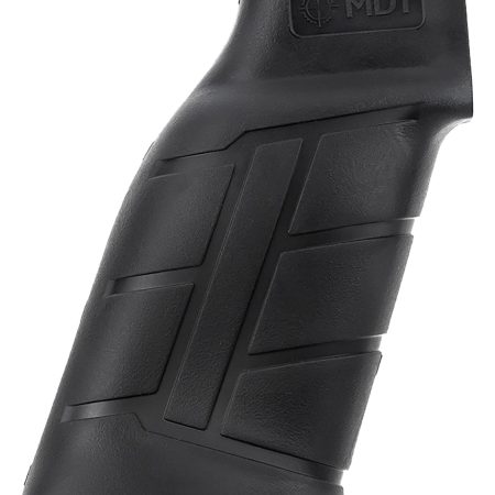 Mdt Sporting Goods Inc 103419BLK Elite Pistol Grip Black Polymer, Integrated Palm Swell, Fits AR Platform