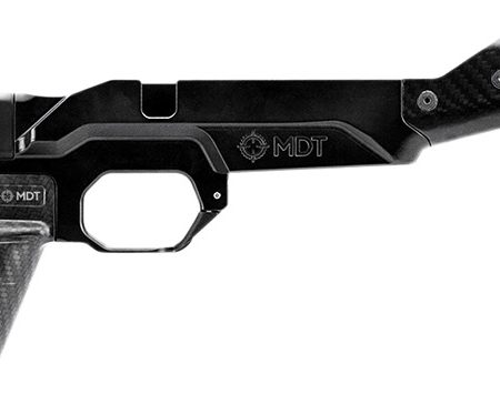 Mdt Sporting Goods Inc 104999BCF HNT26 Chassis Carbon Fiber Furniture, Aluminum Base, Folding Stock with Adj. Cheekrest, M-LOK Forend, QD Sling Mounts, AR-Style Grip Fits Short Action Remington 700