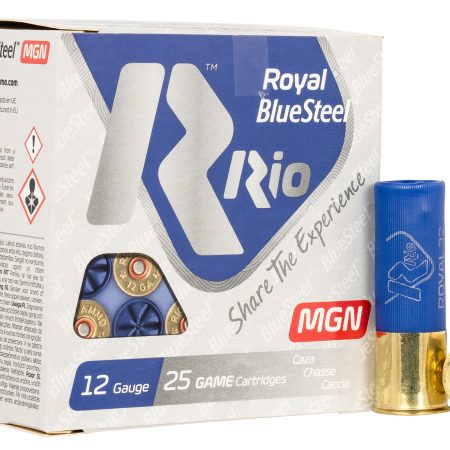Rio Ammunition RBSM323 Royal BlueSteel  12Gauge 3" 1 1/8oz 3Shot 25 Per Box/10 Case