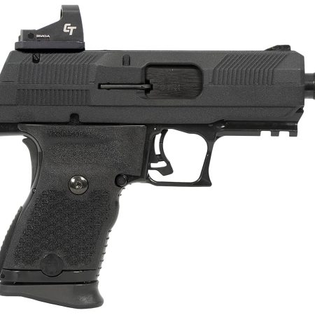 Hi-Point YC9RDCT YC9 w/Red Dot 9mm Luger 10+1 4.12" Black Steel Threaded Barrel, Black YC9 Styled/Serrated Slide, Black Polymer Frame w/Picatinny Rail,  Black Plastic Grips, Crimson Trace Red Dot