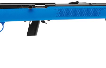 Savage Arms 40217 64 F Full Size 22 LR 10+1 21" Matte Black Carbon Steel Barrel, Matte Black Grooved Carbon Steel Receiver, Blue Fixed Synthetic Stock, Right Hand