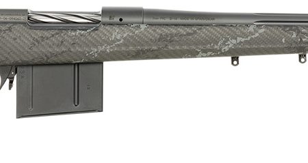 Bergara Rifles B14LM7513 B-14 Crest 7mm PRC 5+1 22" Fluted/Threaded, Sniper Gray Cerakote Barrel/Rec, Monte Carlo Carbon Fiber Stock with Black & Gray Splatter, Omni Muzzle Brake