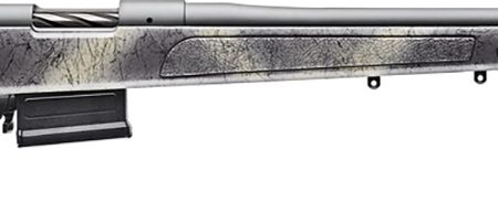 Bergara Rifles B14LM3613 B-14 Wilderness HMR 7mm PRC 5+1 24" Threaded, Sniper Gray Cerakote Barrel/Rec, Adj. SoftTouch Woodland Camo Stock with Mini-Chassis, Omni Muzzle Brake