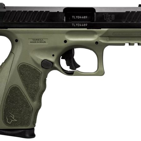 Taurus 1TS9SR041O TS9  Full Size 9mm Luger 17+1 4" Matte Black Steel Barrel, Matte Black Serrated Slide, OD Green Polymer Frame w/Picatinny Rail w/OD Green Polymer Grip W/Interchangeable Backstraps