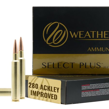 Weatherby F280A150SCO Select Plus  280Ackley Improved 150gr Swift Scirocco 20 Per Box/10 Case