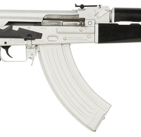 Zastava Arms Usa ZR7762CSB ZPAPM70  7.62x39mm 30+1 16.30" Black Chrome Lined Steel Barrel, Silver Receiver, Black Polymer Handguard, Fixed Dark Walnut Synthetic Stock