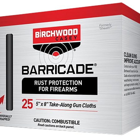 Birchwood Casey 33025 Barricade Take Alongs Foil Pack 5" x 8" Cloths 25 Per Box