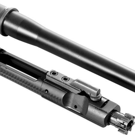 CMMG 99D517A Replacement Barrel Kit with Bolt Carrier Group, 9mm Luger 8" Threaded, Black, Radial Delayed Blowback, Fits AR-Platform