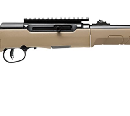Savage Arms 47262 A22 Takedown Full Size 22 LR 10+1 18" High Luster Button Rifled Barrel, High Luster Drilled & Tapped Carbon Steel Receiver, Flat Dark Earth Takedown Synthetic Stock, Right Hand