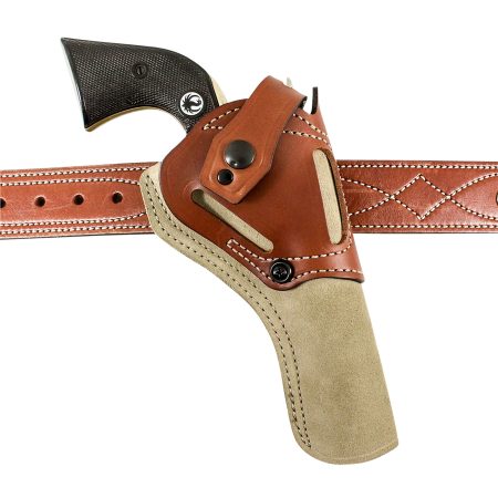 DeSantis Gunhide 189NJ5XZ0 Wild Hog  OWB Natural Leather Belt Fits Ruger Wrangler 7 1/2" Ambidextrous