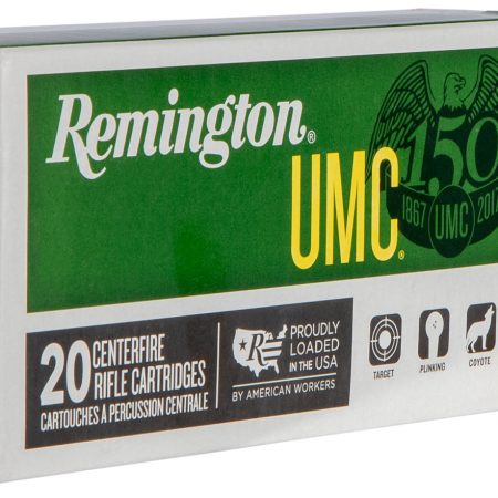 Remington Ammunition 23812 UMC  223Rem 50gr Jacketed Hollow Point 20 Per Box/10 Case