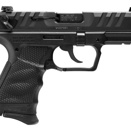 Walther Arms 5050508 PD380  Carry Frame 380 ACP 9+1 3.70" Black Stainless Steel Barrel, Black Serrated Steel Slide, Black Polymer Frame w/Picatinny Rail, Textured Wraparound Grip