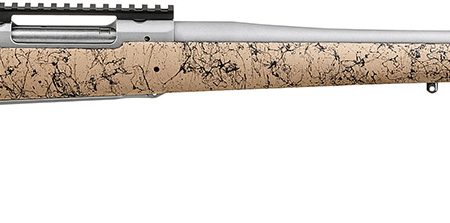 Ruger 57156 Hawkeye FTW Hunter Full Size 7mm PRC 4+1 24" Matte Stainless Threaded Barrel, Picatinny Rail Stainless Steel Receiver, Speckled Tan/Black HS Precision Synthetic Stock
