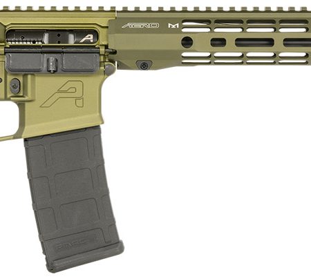Aero Precision APCR650048 M4E1  5.56x45mm NATO 30+1 16" Mid-Length Barrel, Sports South Exclusive OD Green, 15" R-ONE M-LOK Handguard, Magpul Grip/SL Carbine Stock, Ambi Charging Handle/Safety