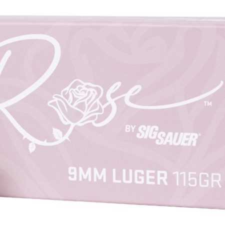 Sig Sauer E9MMB1ROSE50 Rose  9mm Luger 115gr Full Metal Jacket 50 Per Box/20 Case