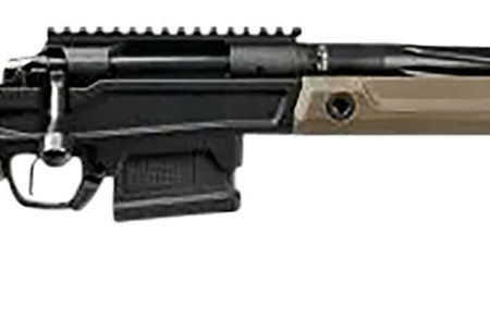 Stag Arms SABR01040001 Pursuit  308 Win 5+1 18" Threaded/Fluted Sporter, Black Barrel/Rec, Tan OEM Hybrid Hunter Stock, TriggerTech Trigger, 20 MOA Scope Mount