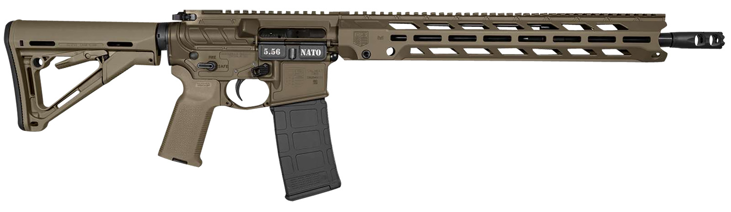 Diamondback DB1784K101 DB15 5.56x45mm NATO 30+1 16", OD Green, 15" M-Lok Anti-Rotation Handguard, Magpul CTR Stock & K2 Grip, Obsidian Muzzle Brake, Ambi Safety