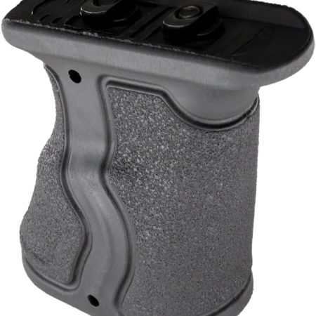 FAB Defense FXGRADMB Gradus Ergonomic Forward Grip Angled, Black Polymer with Rubber Overmold, Fits M-Lok Rail