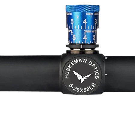 Huskemaw Optics 10520BDMB Blue Diamond  Black 5-20x50mm 30mm Tube, HuntSmart Reticle