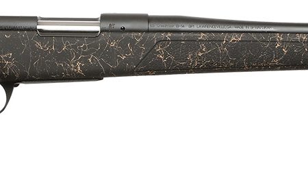Bergara Rifles B14S901 B-14 Stoke 308 Win 4+1, 20" Graphite Black Cerakote #4.5 Contour Threaded Barrel, Graphite Black Cerakote Steel Receiver, Black Webbed Tan Fixed w/SoftTouch Synthetic Stock