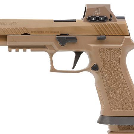 Sig Sauer M17X9RX M17X w/Optic Full Size Frame 9mm Luger 21+1 4.70" Black Barrel, Coyote PVD Optic Ready/Serrated Stainless Steel Slide & Polymer Frame w/Beavertail & Picatinny Rail, Sig ROMEOM17