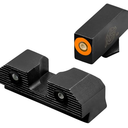 XS Sights GLR203P6N R3D 2.0 Night Sights fits Glock  Black | Green Tritium Orange Outline Front Sight Green Tritium  Rear Sight
