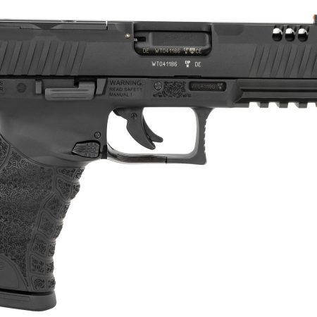 Walther Arms 5220303 WMP  22 Mag 10+1 4.90" Black Steel Threaded Barrel, Black Optic Ready/Serrated Slide, Black Polymer Frame w/Picatinny Rail, Textured Polymer Grip
