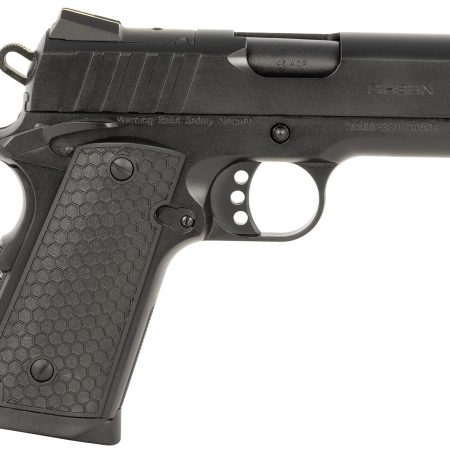 EAA GIRSAN 391041 MC1911 SC Influencer Sub-Compact 45 ACP 6+1 3.40" Blued Steel Barrel, Black Cerakote Optic Ready/Serrated Steel Slide & Frame w/Picatinny Rail & Beavertail, Gray Polymer Grip