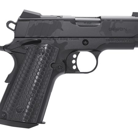 Girsan 391151 MC1911 SC Influencer Sub-Compact 45 ACP 6+1 3.40" Black Steel Barrel, Black Camo Optic Ready/Serrated Steel Slide & Frame w/Picatinny Rail & Beavertail, Black Polymer Grip
