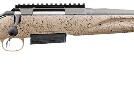 Ruger 46922 American Ranch Gen II 450 Bushmaster 3+1 16.40" Cobalt Cerakote Threaded Barrel, Picatinny Rail Steel Receiver, Flat Dark Earth Splatter Adj Comb Synthetic Stock, Right Hand