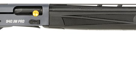 Mossberg 85165 940 JM Pro Full Size 12 Gauge Semi-Auto 3" 9+1 24" Matte Blued Vent Rib Barrel, Tungsten Gray Drilled & Tapped Stainless Steel Receiver, Adjustable Black Synthetic Stock, Right Hand
